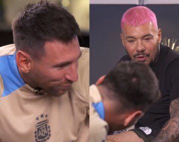 La tremenda reacción de Messi al impresionante tatuaje de Tinelli
