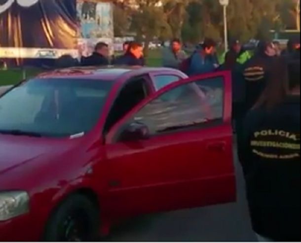 El momento de la detención