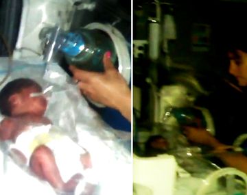 Milagro: operaron con la luz de un celular