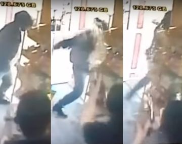 Comerciante se defendió con agua caliente.