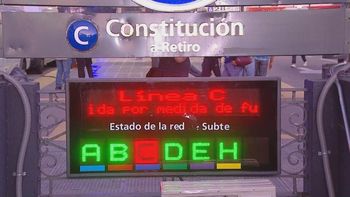 El servicio de la Lína C está interrumpido El servicio de la Lína C está interrumpido