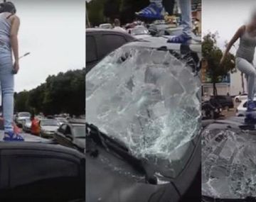 Se enteró que le eran infiel y le destruyó el auto