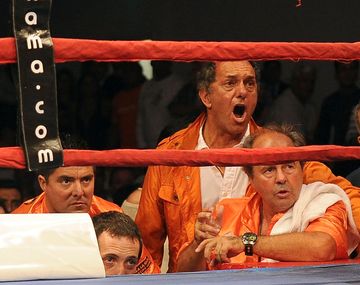 La euforia de Scioli ante la victoria de Tyson Ramírez