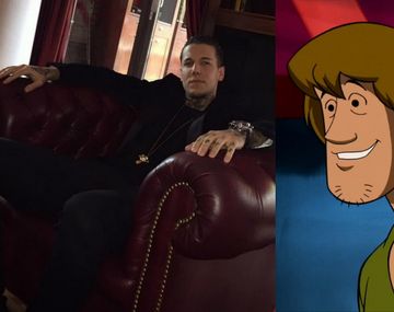 Alexander Caniggia y su look Scooby Doo