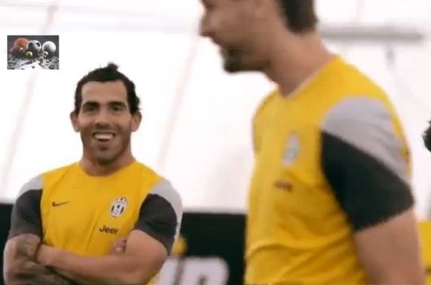 Carlos Tevez le ganó a sus compañeros en una rara prueba