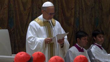 Así fue la primera misa del papa León XIV
