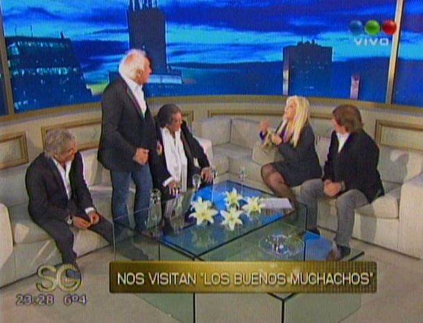 Los Buenos Muchachos visitaron a Susana Giménez