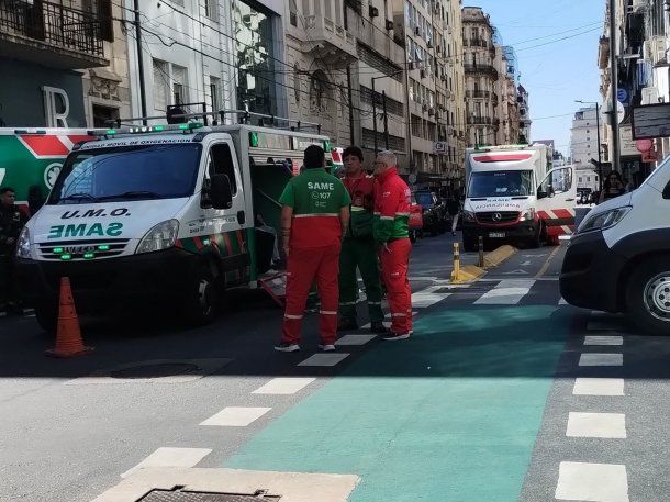 Derrame tóxico en pleno centro porteño afectó al menos a ocho personas