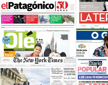 Mirá las tapas de los diarios