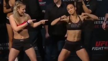 ufc: las peleadoras que dieron espectaculo...¡bailando en el pesaje! ufc: las peleadoras que dieron espectaculo...¡bailando en el pesaje!