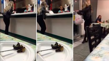 una mujer maltrato a la empleada de un restaurante y recibio su merecido una mujer maltrato a la empleada de un restaurante y recibio su merecido
