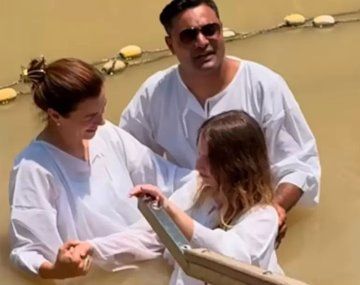Diputada libertaria se bautizó en el río Jordan: Morí para renacer en Cristo