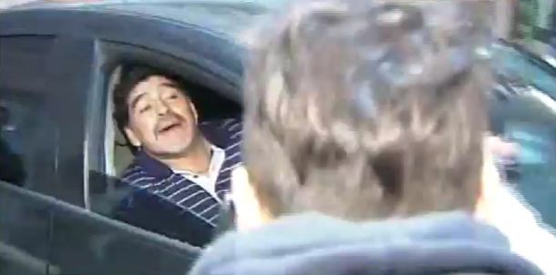 Maradona llegó al país y pudo conocer a su hijo Diego Fernando