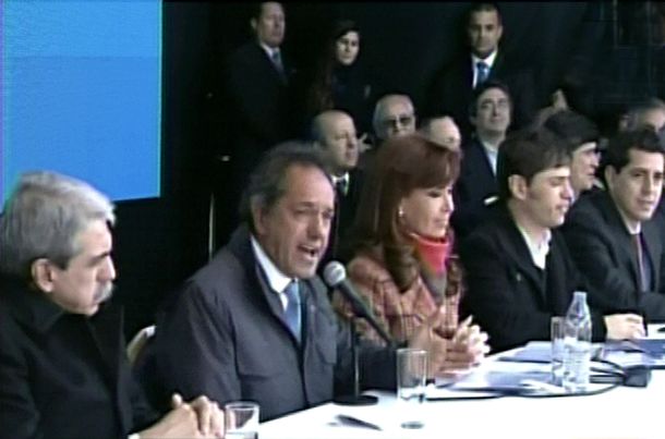 Scioli: Presidenta, parece que ya nadie discute sus políticas