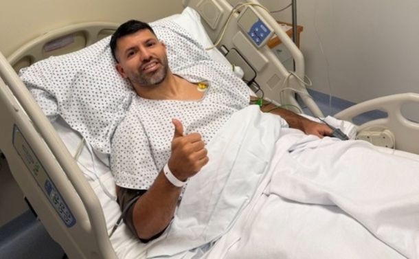 El mensaje del Kun Agüero tras operarse por la rotura del tendón de Aquiles en el Senior de Independiente