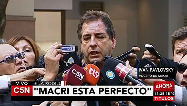 Operaron a Macri de la rodilla: Está perfecto, seguirá con su agenda habitual