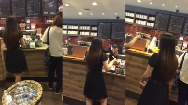 Un pedido en un Starbucks terminó en una batalla campal por un malentendido