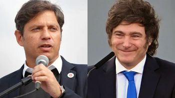 Axel Kicillof y Javier Milei. Axel Kicillof y Javier Milei.