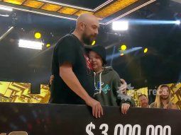 Emocionante: ganó $3 millones en Los 8 Escalones y los usará para ayudar a su hija con cáncer