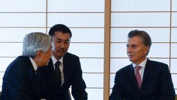 El encuentro de Macri con el emperador Akihito El encuentro de Macri con el emperador Akihito