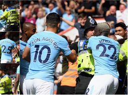 ¿El Kun Agüero le pegó a un policía?