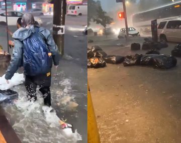 Fuertes lluvias e inundaciones en Nueva York y Nueva Jersey.