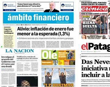 Tapas de diario del viernes 10 de febrero de 2017