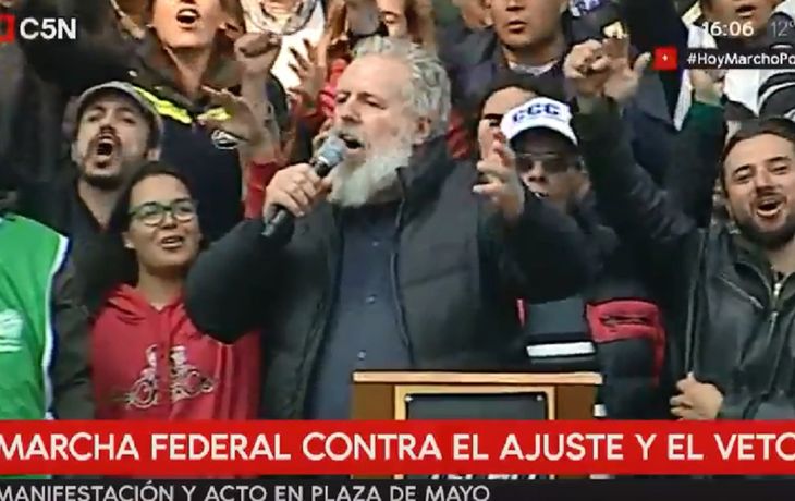 ¡Pan, trabajo, el Fondo al carajo!, el grito que retumbó en la Marcha Federal