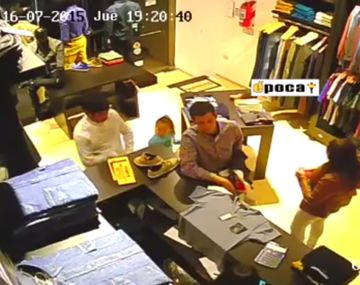 Mirá cómo una pareja usó a sus hijos para robar