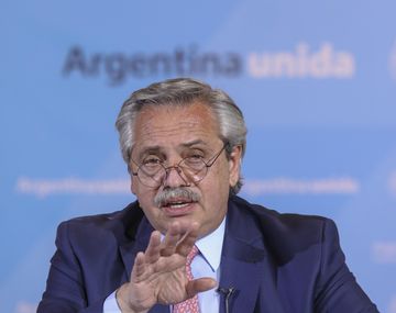 El presidente Alberto Fern&aacute;ndez