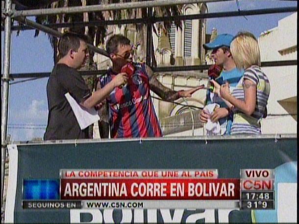 Marcelo Tinelli participó en Argentina Corre Bolívar