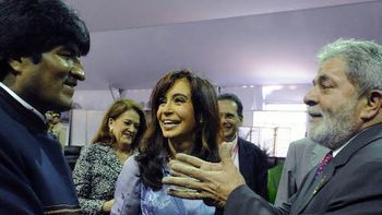 Cristina, Evo y Lula_DyN Cristina, Evo y Lula_DyN