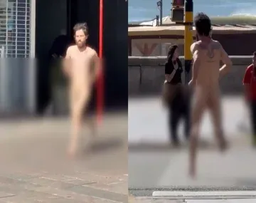 Mar del Plata: un hombre corrió totalmente desnudo por la peatonal