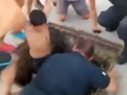 Dramático rescate de dos nenes