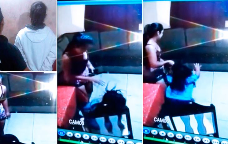 Los actos de violencia de la niñera quedaron registrados por las cámaras