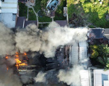 Así quedó la pañalera que se incendió en Lomas del Mirador
