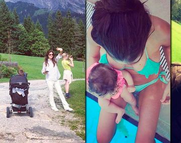 El primer viaje de Zaira Nara sola con su hija Malaika a Austria e Italia