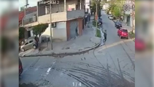La Matanza: un video muestra el momento en que se fugaron dos de los cuatro delincuentes que asaltaron al panadero
