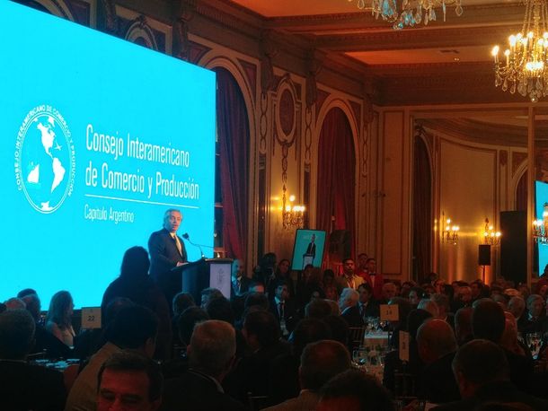 Alberto Fernández en el almuerzo organizado por el Cicyp