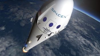 el cohete de spacex regresa a la tierra tras poner varios satelites en orbita el cohete de spacex regresa a la tierra tras poner varios satelites en orbita