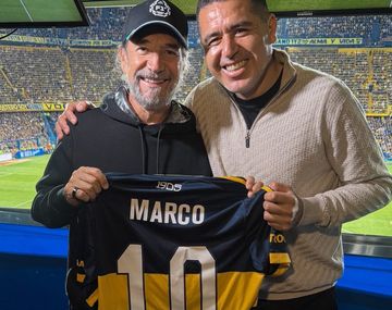 Marco Antonio Solís vio a Boca y fue recibido por Riquelme: Usted es el...