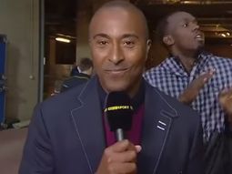 la curiosa forma de usain bolt para interrumpir una entrevista la curiosa forma de usain bolt para interrumpir una entrevista