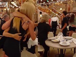 Pánico en un crucero en Brasil: impactante video de los tripulantes que sufrieron la inclinación del barco