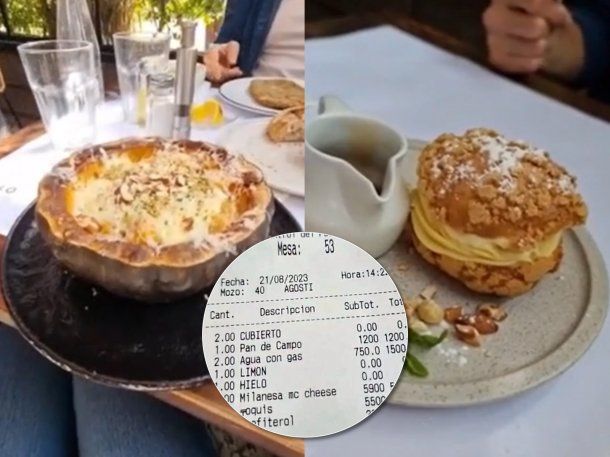 Viral: influencer mostró cuánto cuesta comer en el restaurante de Nicolás Francella