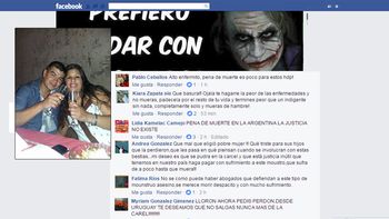 Las redes sociales contra el acusado de la masacre Las redes sociales contra el acusado de la masacre