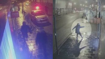 registran un tiroteo con las camaras de seguridad y buscan al sospechoso registran un tiroteo con las camaras de seguridad y buscan al sospechoso