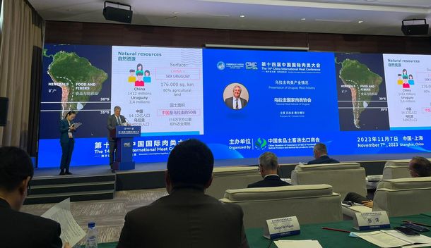 Conrado Ferber presentó la carne uruguaya en China.