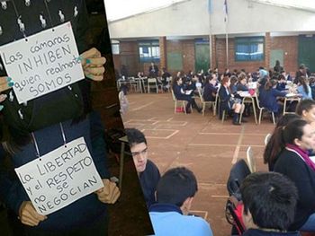 Pusieron cámaras y micrófonos en las aulas de un colegio