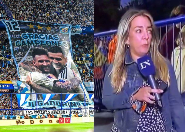 La picante chicana de una periodista de LN+ a la Bombonera que se volvió viral