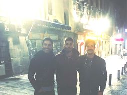 encuentro de galanes: mariano martinez y el chino darin, juntos en madrid encuentro de galanes: mariano martinez y el chino darin, juntos en madrid